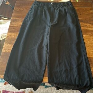 Madewell Black Harlow Wide Leg Pant